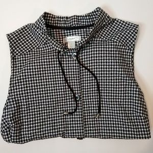 CJ Banks Black & White Vest Size 1X